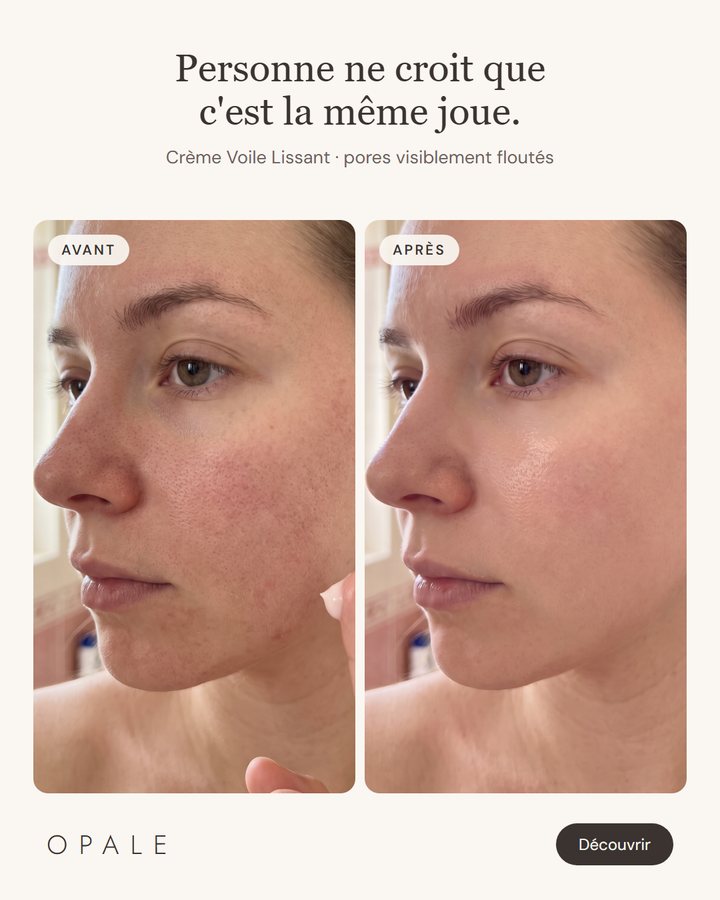 Visuel publicitaire OPALE, marque fictive du studio, 1/3